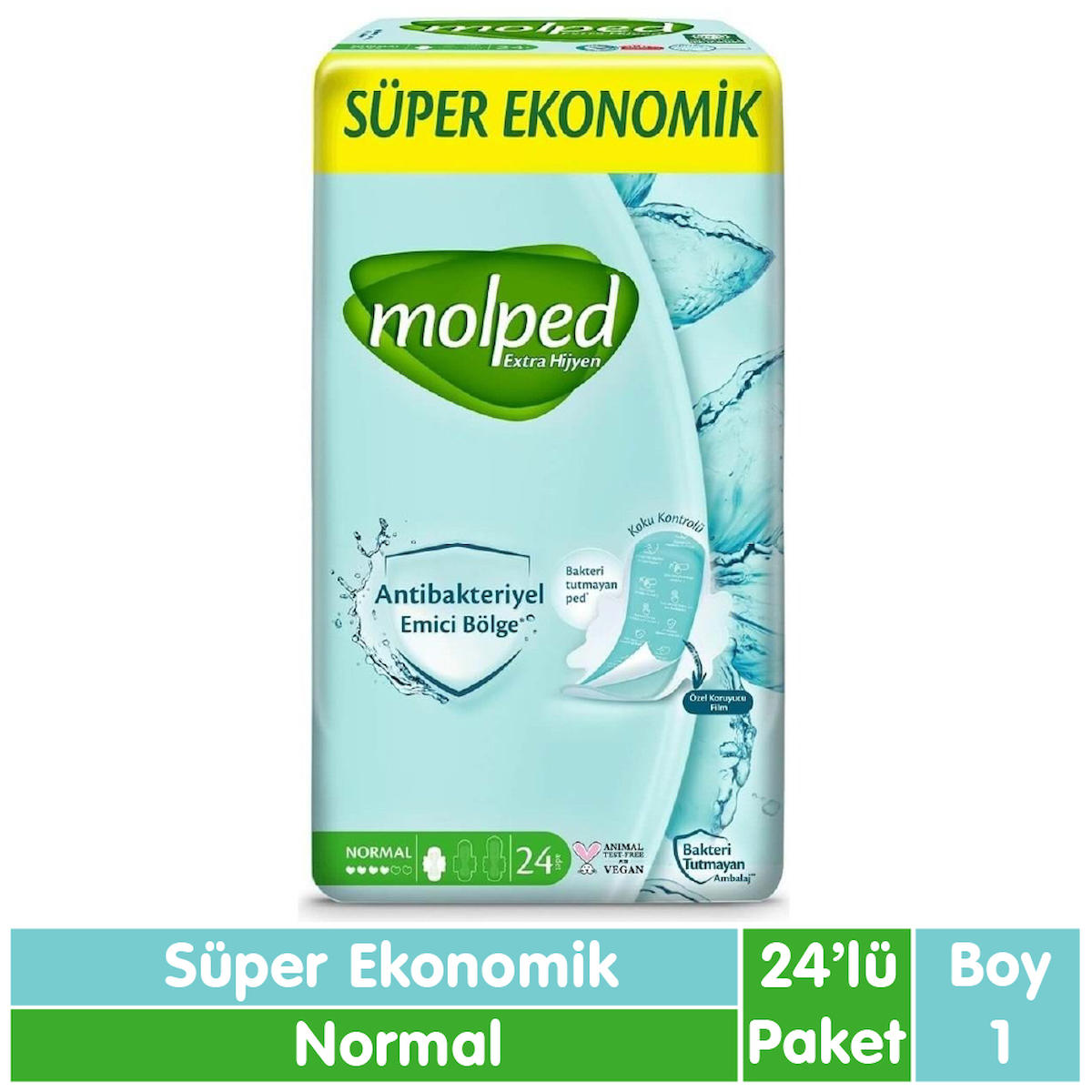 Molped Süper Antialerjik Normal 24'lü Hijyenik Ped 1 Adet