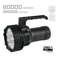 Acebeam X75 Basmalı 80000 Lümen Uzun Menzil LED Şarjlı El Feneri