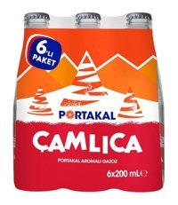 Çamlıca Portakallı Şişe Gazoz 6x200 ml