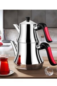 Lines Naz Çelik Mini Çaydanlık Gümüş