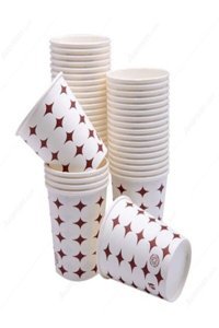 Eyes Cup Karton Bardak 3000 Adet Beyaz Kahverengi