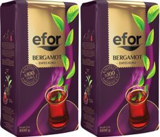 Efor Bergamot Aromalı Çay 1Kg. 2'Li Set