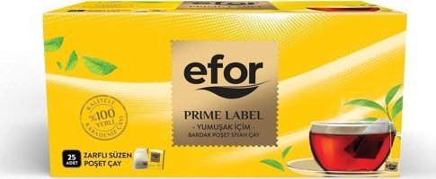 Efor Prime Label Bardak Poşet Çay 2Gr X 25 Adet