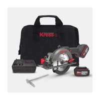 Kress KUE11 20 W 6900 devir/dk 140 mm Açılı Kesim Kablosuz Çift Akülü Şarjlı Daire Testere