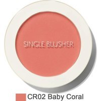 The Saem Single Baby Coral Işıltılı Toz Allık