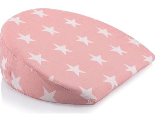 Moje Yıldız Desen Pamuklu Yıkanabilir Pembe Emzirme Yastığı