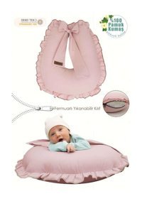 Mordesign Ruffle Serisi Zg10201 Elyaf Sırt Destekli Yıkanabilir Pudra Emzirme Yastığı