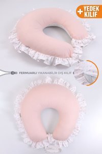 Umaybebek Prenses Desen Elyaf Sırt Destekli Yıkanabilir Pudra Emzirme Yastığı