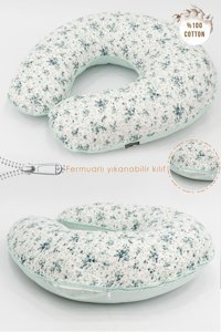 Mordesign Çıtır Serisi Elyaf Sırt Destekli Yıkanabilir Mint Emzirme Yastığı