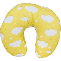 Bibaby 55950 Elyaf Sırt Destekli Yıkanabilir Sarı Emzirme Yastığı