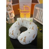 Selly Baby Pamuklu Sırt Destekli Yıkanabilir Antrasit Emzirme Yastığı