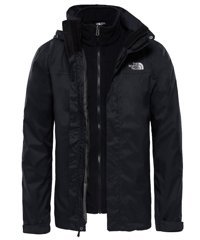 The North Face Evolve II Triclimate Softshell Gore Tex Su Geçirmez Fermuarlı Polyester Erkek T0CG55JK3 Outdoor Mont Siyah