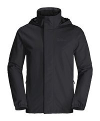 Jack Wolfskin Stormy Point Softshell Gore Tex Su Geçirmez Fermuarlı Polyester Erkek 2L JKT Outdoor Mont Siyah
