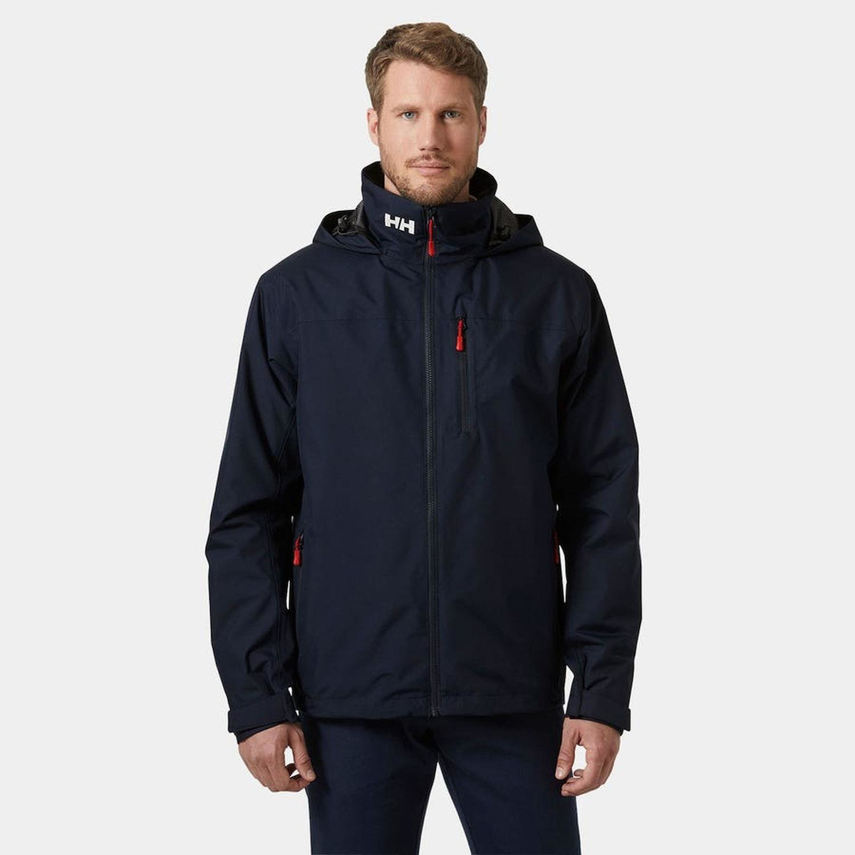 Hell Hansen Crew Hooded Midlayer Softshell Gore Tex Su Geçirmez Fermuarlı Polyester Erkek HHA.34442 HHA.597 Outdoor Mont Lacivert