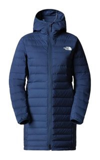 The North Face Belleview Stretch Down Softshell Gore Tex Su Geçirmez Fermuarlı Polyester Kadın Outdoor Mont Mavi