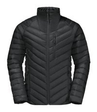Jack Wolfskin Passamani Down Softshell Gore Tex Su Geçirmez Fermuarlı Poliamid Erkek Outdoor Mont Siyah