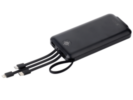 Ixtech Ix-Pb013 10000 mAh Işıklı Dijital Göstergeli Micro USB & Type C Çoklu Bağlantı Powerbank Siyah