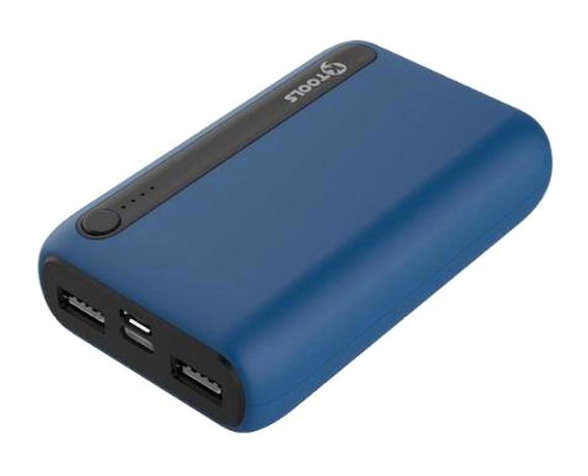 Ktools Boost 10000 mAh USB Type C Çoklu Bağlantı Powerbank Mavi