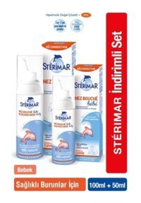 Sterimar Blocked Nose Baby Hipertonik Deniz Suyu 2'li Burun Spreyi 50 Ml
