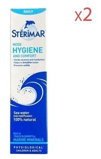 Sterimar Hygiene Hipertonik Deniz Suyu 2'li Burun Spreyi 50 Ml