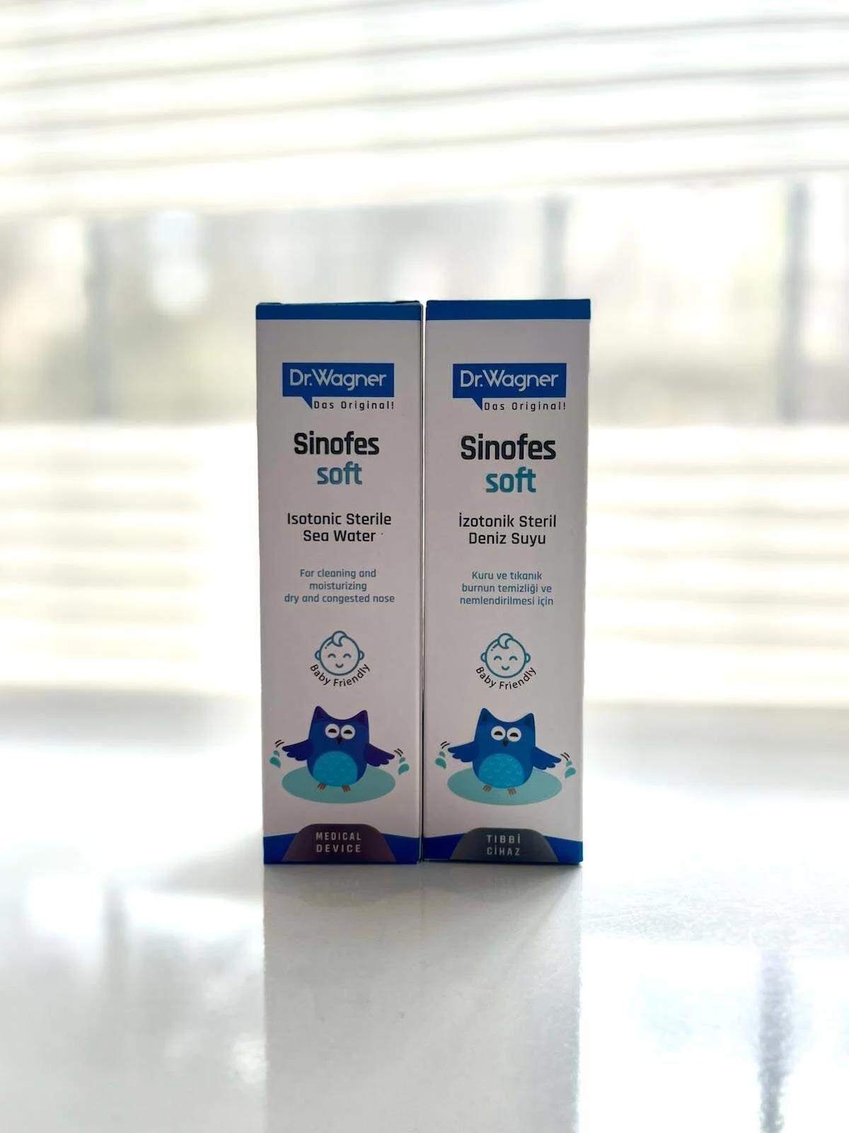 Dr.Wagner Sinofes Soft İzotonik Deniz Suyu 2'li Burun Spreyi 50 Ml