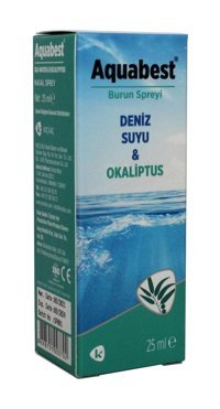Aquabest İzotonik Deniz Suyu Tekli Burun Spreyi 25 Ml