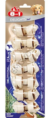 8in1 Delights Biftek Küçük Irk Yetişkin Köpek Maması 588 gr