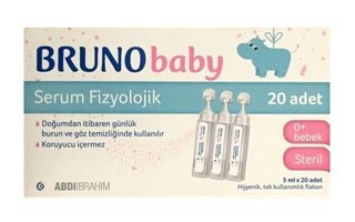 Abdi İbrahim Bruno Baby Deniz Suyu 5x20'li Damla Serum Fizyolojik 5 Ml