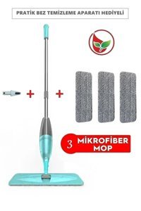 Miomi Sprey 4'lü Mop Seti Mavi