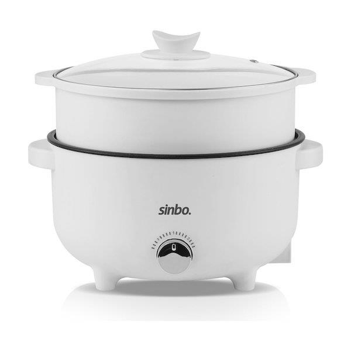 Sinbo SCO-5061 700 W Plastik 2 Kademeli 3 lt Zamanlayıcılı Buharlı Pişirici Beyaz