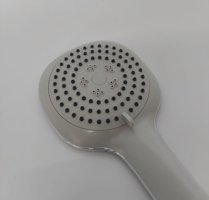 Ramdet Krom 3 Fonksiyonlu Tasarruflu Yuvarlak Yağmur El Duş Başlığı Gri