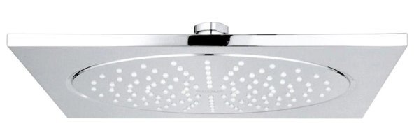 Grohe Metal Tek Fonksiyonlu Kare Yağmur Tepe Duş Başlığı Gümüş