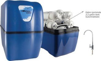 Express Water EWS 5A-CLASS 2 Filtreli Çift Membranlı 12 lt Kapalı Kasa Pompalı Tezgah Altı Su Arıtma Cihazı