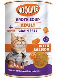 Moochie Super Premium Kısırlaştırılmış Somonlu Çorba Yaş Kedi Maması 135 ml