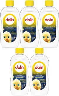Dalin Rahat ve Mutlu Vanilyalı Bebek Masaj Yağı 5x300 ml