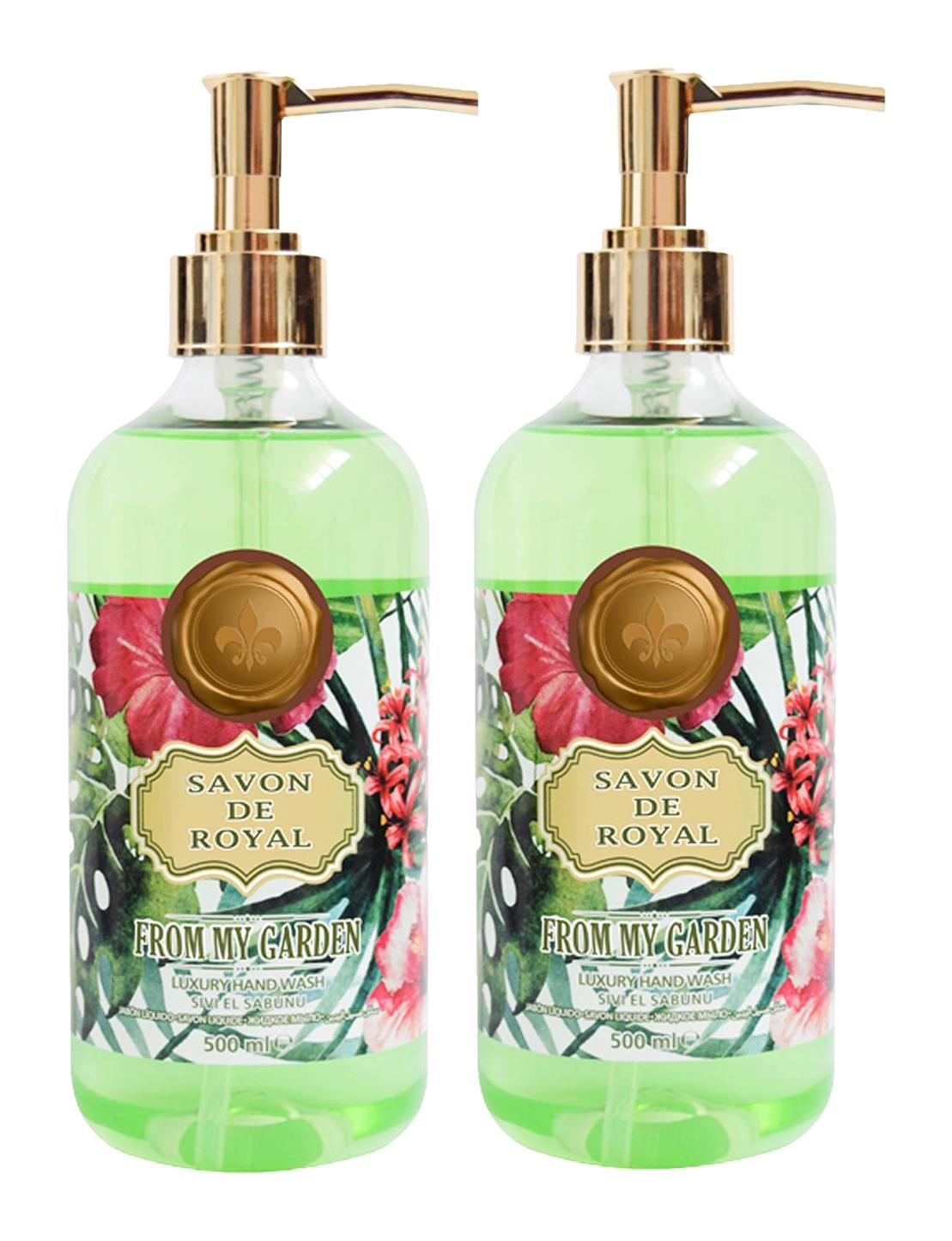 Savon De Royal Luxury Tropikal Alkolsüz Parabensiz Vegan Nemlendiricili Organik 2'li Sıvı Sabun 500 ml