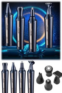Utelips Pro Saç Sakal Burun Kulak 4 Başlıklı Çok Amaçlı Islak - Kuru Tıraş Makinası