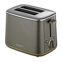 Berghoff Gem Pearl 2 Dilim Kırıntı Tepsili 1000 W Gri Ekmek Kızartma Makinesi