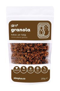 Slim+ Glutensiz Kakaolu-Yer Fıstıklı Granola 250 gr