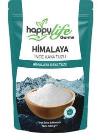 Happy Life Gurme İyotlu Toz Himalaya Tuzu Paket 500 gr
