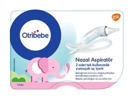 Otribebe Nazal Yedek Uçlu Burun Aspiratörü Şeffaf +Yedek Uç 2'li