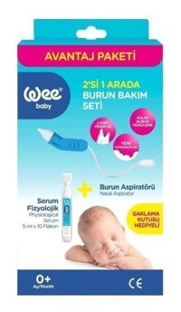 Wee Baby Yedek Uçlu Burun Aspiratörü Seti Mavi