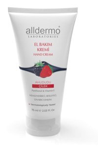 Alldermo Çilekli Normal Ciltler Vegan Parfümsüz El Kremi 75 ml