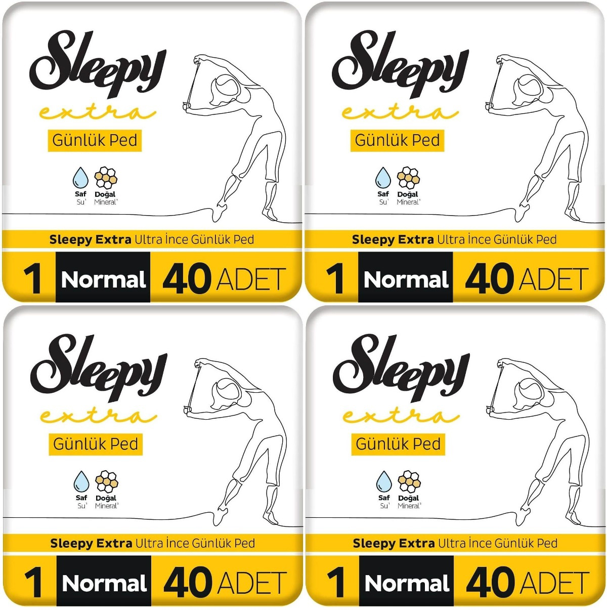 Sleepy Extra 4 Adet 40'lı Normal Günlük Ped