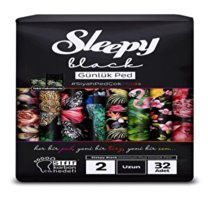 Sleepy Black 3 Adet 32'li Uzun Günlük Ped