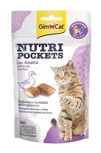 Gimcat Nutri Pockets Ördek Tahıllı Yavru-Yetişkin Kedi Ödül Maması 60 gr