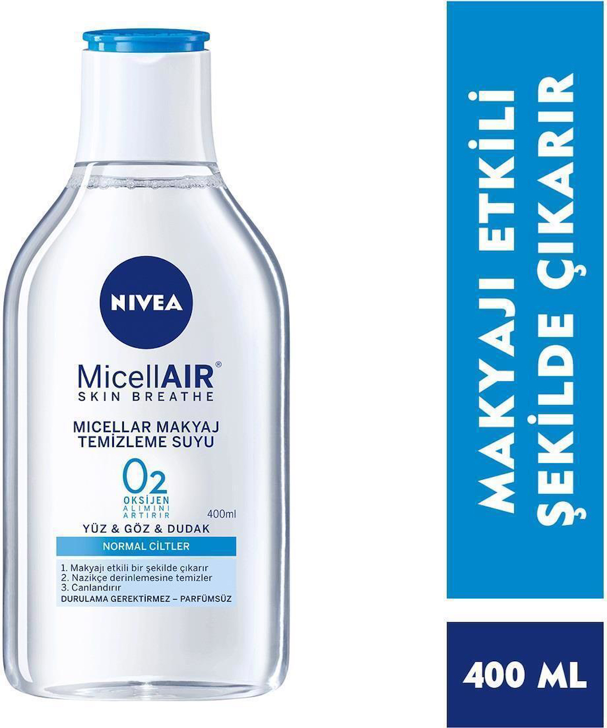 Nivea MicellAir Normal Ciltler Makyaj Temizleme Suyu 400 ml