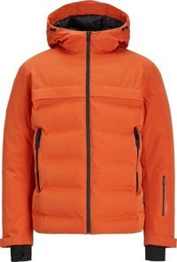Jack & Jones Tarwin Puffer Su Geçirmez Fermuarlı Poliamid Erkek 12225287 Outdoor Mont Turuncu