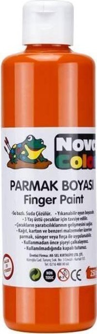 Nova Color Yıkanabilir 250 ml Turuncu Parmak Boyası