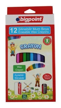Bigpoint Crayon Silinebilir 12'li Kalem Pastel Boya